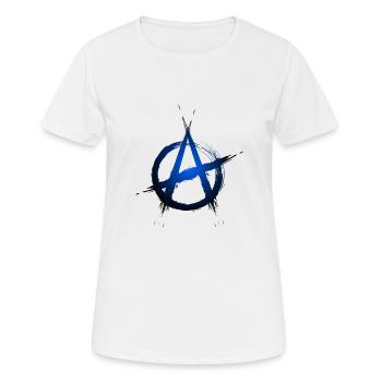 Anarchie Symbol - Frauen T-Shirt atmungsaktiv - Weiß - Vorne - AI Model Female 172 dark (172cm)