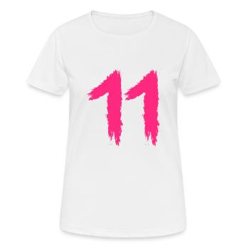 Number 11 Favorite number number - Women's Breathable T-Shirt - white - Front - AI Model Female 172 dark (172cm)