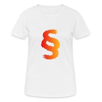 Signe de symbole de paragraphe - T-shirt respirant Femme - blanc - Devant - AI Model Female 172 dark (172cm)