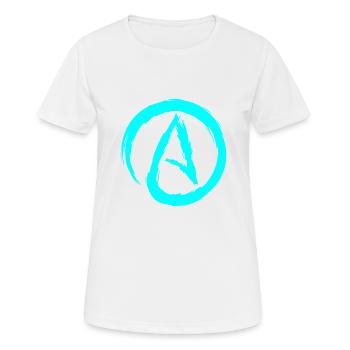 Atheismus Symbol Atheist - Frauen T-Shirt atmungsaktiv - Weiß - Vorne - AI Model Female 172 dark (172cm)