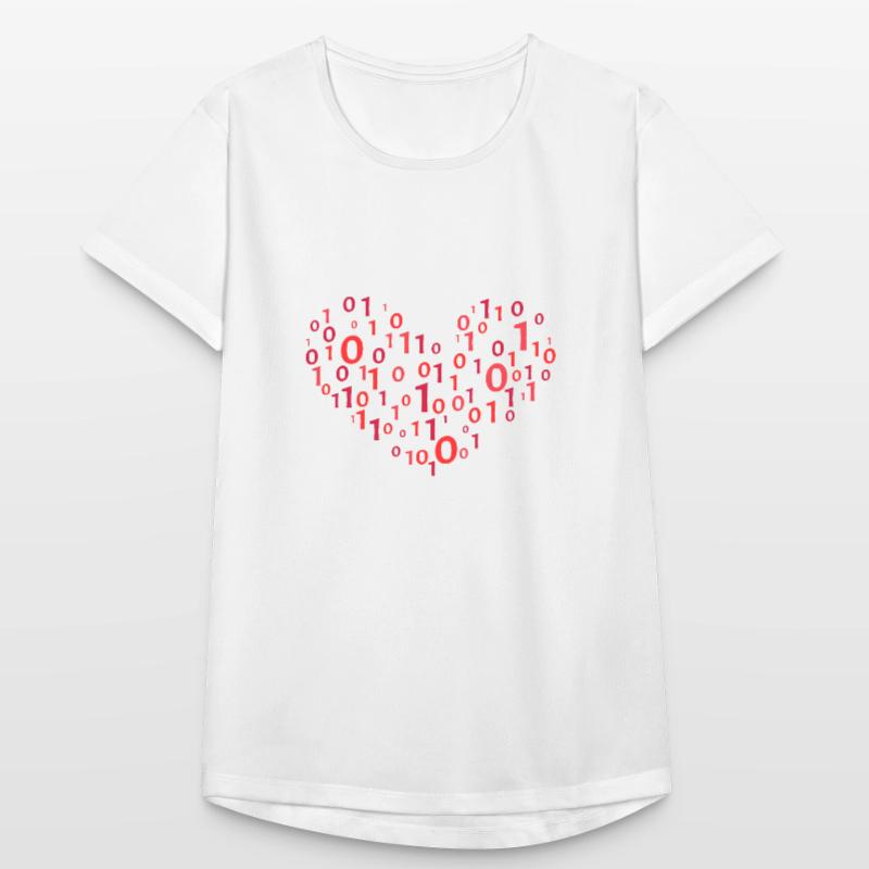 Code de cœur informatique Codage T-shirt respirant Femme