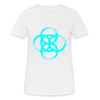 Roue de l'être symbole celtique - T-shirt respirant Femme - blanc - Devant - AI Model Female 172 dark (172cm)