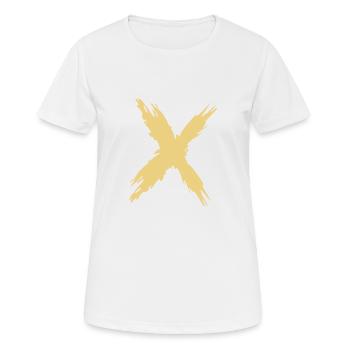 Kreuz - Frauen T-Shirt atmungsaktiv - Weiß - Vorne - AI Model Female 172 dark (172cm)
