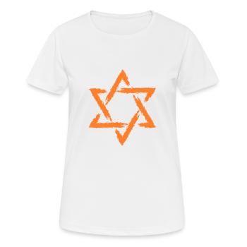 Star of David gift - Women's Breathable T-Shirt - white - Front - AI Model Female 172 dark (172cm)