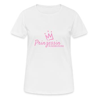 Prinzessin - Frauen T-Shirt atmungsaktiv - Weiß - Vorne - AI Model Female 172 dark (172cm)