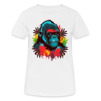 Plaint des jours de pluie - T-shirt respirant Femme - blanc - Devant - AI Model Female 172 dark (172cm)
