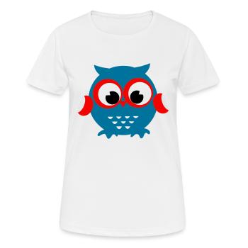 Chouette - T-shirt respirant Femme - blanc - Devant - AI Model Female 172 dark (172cm)