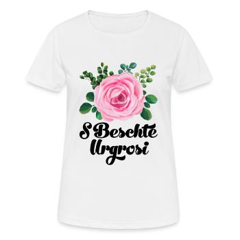 S beschte Urgrosi Uroma Schweiz Lieblingsoma Oma - Frauen T-Shirt atmungsaktiv - Weiß - Vorne - AI Model Female 172 dark (172cm)