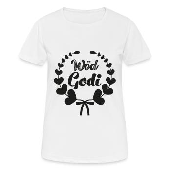 Wöd Godi beste Godi Taufpatin Österreich Taufe - Frauen T-Shirt atmungsaktiv - Weiß - Vorne - AI Model Female 172 dark (172cm)