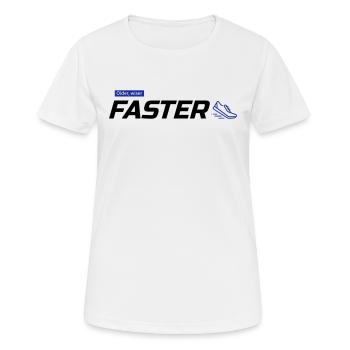 Plus vieux, plus sage, plus rapide ! - T-shirt respirant Femme - blanc - Devant - AI Model Female 172 dark (172cm)