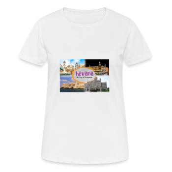 Famous cities, newfamouscity24 - Women's Breathable T-Shirt - white - Front - AI Model Female 172 dark (172cm)