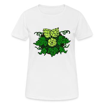 Hopfen - Frauen T-Shirt atmungsaktiv - Weiß - Vorne - AI Model Female 172 dark (172cm)