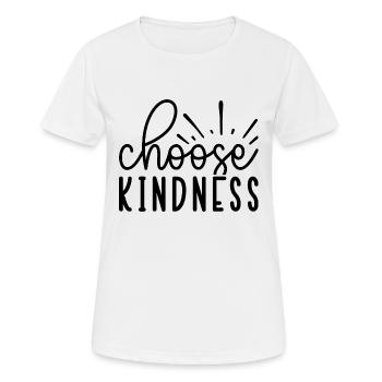 choisissez la convivialité - T-shirt respirant Femme - blanc - Devant - AI Model Female 172 dark (172cm)