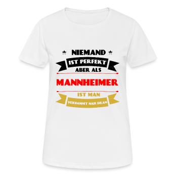 Perfect Mannheimer Mannheim Germany Palatinate - Women's Breathable T-Shirt - white - Front - AI Model Female 172 dark (172cm)