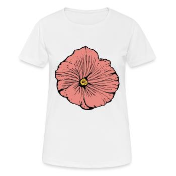Fleur Rose Rose Fleur Fleurs Rose Rose Fleurs - T-shirt respirant Femme - blanc - Devant - AI Model Female 172 dark (172cm)