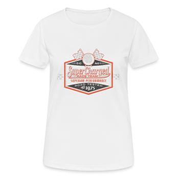 Super Charged - Women's Breathable T-Shirt - white - Front - AI Model Female 172 dark (172cm)