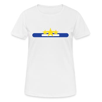 Étoiles - T-shirt respirant Femme - blanc - Devant - AI Model Female 172 dark (172cm)