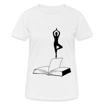 balance - Frauen T-Shirt atmungsaktiv - Weiß - Vorne - AI Model Female 172 dark (172cm)