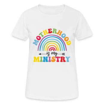 La maternité est mon ministère - T-shirt respirant Femme - blanc - Devant - AI Model Female 172 dark (172cm)