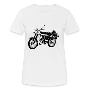 Simson S51 B4 - T-shirt respirant Femme - blanc - Devant - AI Model Female 172 dark (172cm)