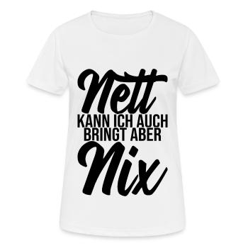 Lustige Sprüche Beleidigungen Sarkasmus - Frauen T-Shirt atmungsaktiv - Weiß - Vorne - AI Model Female 172 dark (172cm)