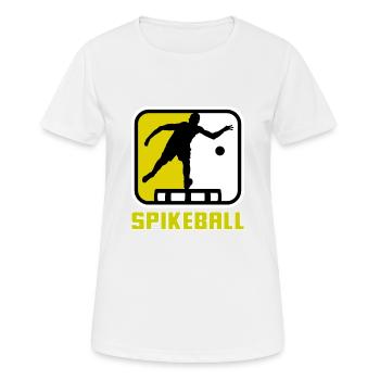 Roundnet Spike Ball Spikeball Fun - Frauen T-Shirt atmungsaktiv - Weiß - Vorne - AI Model Female 172 dark (172cm)