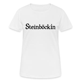 Sternzeichen Steinbock Steinböckin - Frauen T-Shirt atmungsaktiv - Weiß - Vorne - AI Model Female 172 dark (172cm)