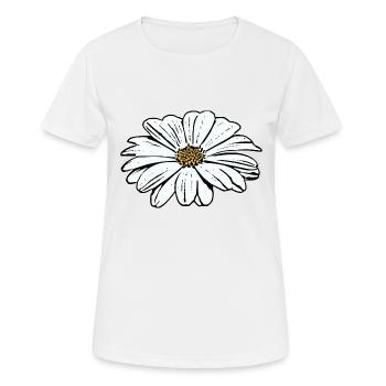 Flower White White Flower Flowers White White Flowers - Women's Breathable T-Shirt - white - Front - AI Model Female 172 dark (172cm)
