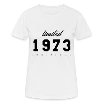 Limited Edition - 1973 (Gift) - Women's Breathable T-Shirt - white - Front - AI Model Female 172 dark (172cm)