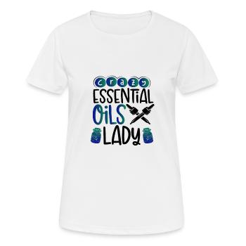 Crazy Essential Oils Lady Gifts Essential Oils - T-shirt respirant Femme - blanc - Devant - AI Model Female 172 dark (172cm)