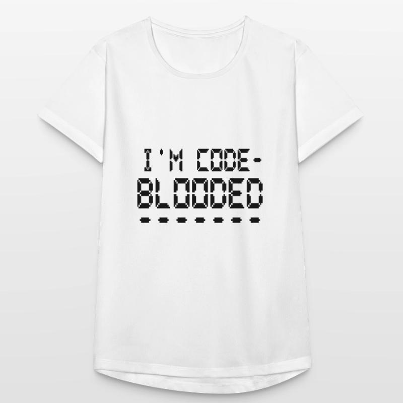 Computerprogrammierung Ich bin Code Blooded Programmierer Frauen T-Shirt atmungsaktiv