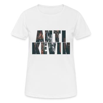 Kevin contre - T-shirt respirant Femme - blanc - Devant - AI Model Female 172 dark (172cm)