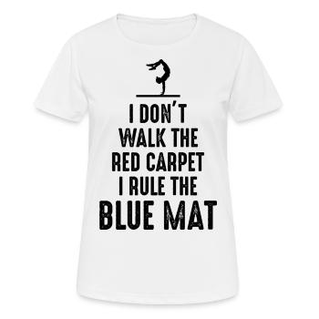Gymnastique Gymnaste Backflip Tumbling Acrobaties - T-shirt respirant Femme - blanc - Devant - AI Model Female 172 dark (172cm)
