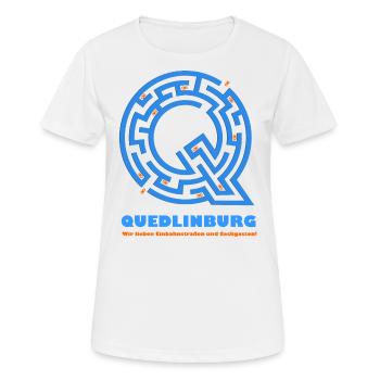 Quedlinburg (Street Edition) - Women's Breathable T-Shirt - white - Front - AI Model Female 172 dark (172cm)