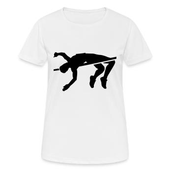 High jump - Women's Breathable T-Shirt - white - Front - AI Model Female 172 dark (172cm)