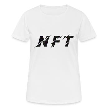 NFT Black Lines Colours - Women's Breathable T-Shirt - white - Front - AI Model Female 172 dark (172cm)