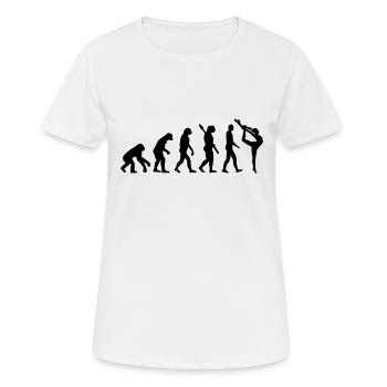 Gymnastik - Frauen T-Shirt atmungsaktiv - Weiß - Vorne - AI Model Female 172 dark (172cm)