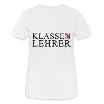 KLASSE LEHRER - Frauen T-Shirt atmungsaktiv - Weiß - Vorne - AI Model Female 172 dark (172cm)