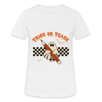 Trick or Teach - Women's Breathable T-Shirt - white - Front - AI Model Female 172 dark (172cm)