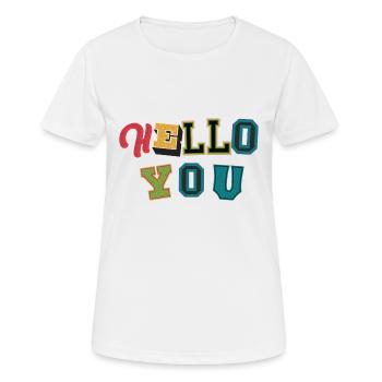 Paroles - T-shirt respirant Femme - blanc - Devant - AI Model Female 172 dark (172cm)