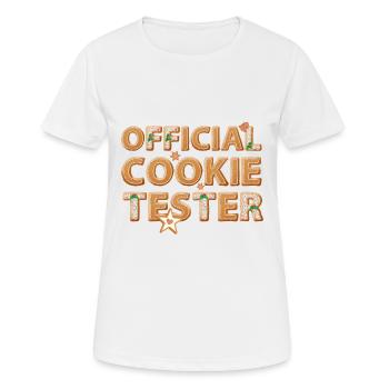 Offizieller Kekstester Familie Weihnachtsdesserts - Frauen T-Shirt atmungsaktiv - Weiß - Vorne - AI Model Female 172 dark (172cm)