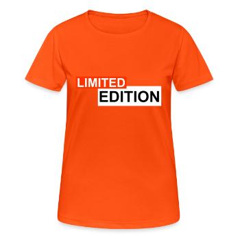ÉDITION LIMITÉE - T-shirt respirant Femme - orange néon - Devant - AI Model Female 172 dark (172cm)