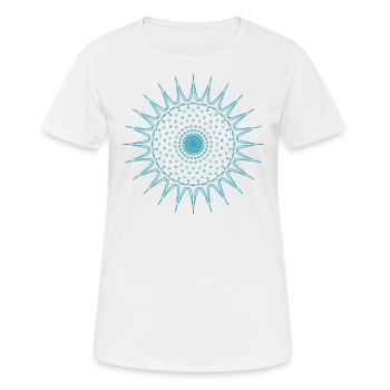 Mandala Mantra Hinduismus Buddhismus - Frauen T-Shirt atmungsaktiv - Weiß - Vorne - AI Model Female 172 dark (172cm)