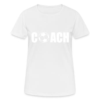Coach - T-shirt respirant Femme - blanc - Devant - AI Model Female 172 dark (172cm)