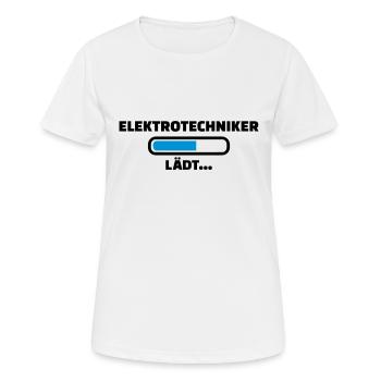 Elektrotechniker - Frauen T-Shirt atmungsaktiv - Weiß - Vorne - AI Model Female 172 dark (172cm)