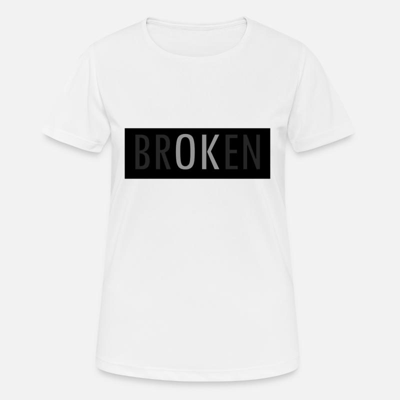 Broken - Women's Breathable T-Shirt - white