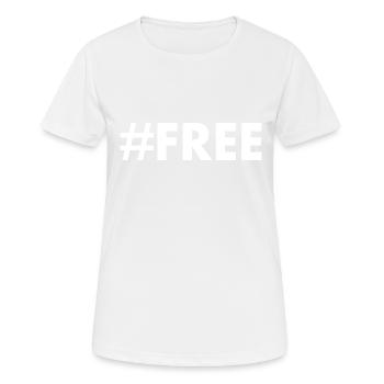 Free - Women's Breathable T-Shirt - white - Front - AI Model Female 172 dark (172cm)