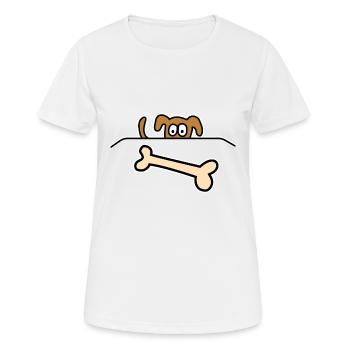 Bone Dog - Women's Breathable T-Shirt - white - Front - AI Model Female 172 dark (172cm)
