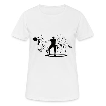 Lanceur de marteau Colorsplash Lancer de marteau - T-shirt respirant Femme - blanc - Devant - AI Model Female 172 dark (172cm)