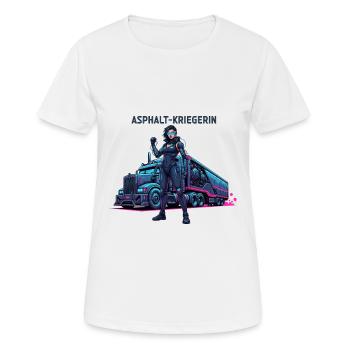 Guerrier de l’asphalte - T-shirt respirant Femme - blanc - Devant - AI Model Female 172 dark (172cm)